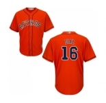 Men's Houston Astros #16 Aledmys Diaz Replica Orange Alternate Cool Base Baseball Jersey