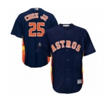Men's Houston Astros #25 Jose Cruz Jr. Replica Navy Blue Alternate Cool Base 2019 World Series Bound Baseball Jersey