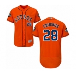 Men's Houston Astros #28 Robinson Chirinos Orange Alternate Flex Base Authentic Collection 2019 World Series Bound Baseball Jersey