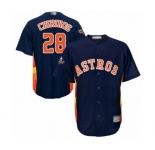 Men's Houston Astros #28 Robinson Chirinos Replica Navy Blue Alternate Cool Base 2019 World Series Bound Baseball Jersey