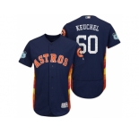 Men's Houston Astros #50 Dallas Keuchel 2017 Spring Training Flex Base Authentic Collection Stitched Baseball Jersey