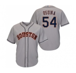 Men's Houston Astros #54 Roberto Osuna Replica Grey Road Cool Base Baseball Jersey