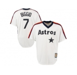 Men's Houston Astros #7 Craig Biggio Majestic White Home Cool Base Cooperstown Collection Jersey