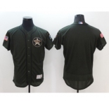 Men's Houston Astros Blank Majestic Green Salute to Service Flexbase Authentic Collection Jersey