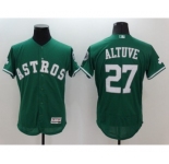 Men's Houston Astros Jose Altuve Majestic Green Flexbase Authentic Collection Player Jersey