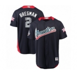 Men's Majestic Houston Astros #2 Alex Bregman Game Navy Blue American League 2018 MLB All-Star MLB Jersey