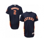 Men's Majestic Houston Astros #2 Alex Bregman Navy Blue Flexbase Authentic Collection MLB Jersey