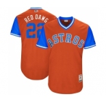 Men's Majestic Houston Astros #22 Josh Reddick  Red Dawg Authentic Orange 2017 Players Weekend MLB Jersey
