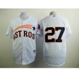 mlb jerseys houston astros #27 altuve white[2015 new]