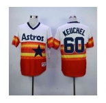 mlb jerseys houston astros #60 keuchel white-orange[m&n]