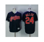 Cleveland Indians #24 Andrew Miller Navy Blue New Cool Base Stitched MLB Jersey