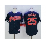 Cleveland Indians #25 Jim Thome Navy Blue Cool Base Stitched MLB Jersey