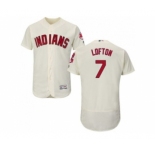 Cleveland Indians #7 Kenny Lofton Cream Flexbase Authentic Collection Stitched Baseball Jersey