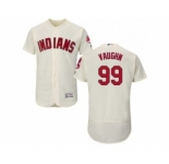 Cleveland Indians #99 Ricky Vaughn Cream Flexbase Authentic Collection Stitched Baseball Jersey