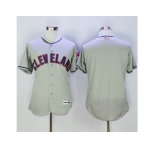 Cleveland Indians Blank Grey Flexbase Authentic Collection Stitched Baseball Jersey