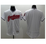 Cleveland Indians Blank White Flexbase Authentic Collection Stitched Baseball Jersey
