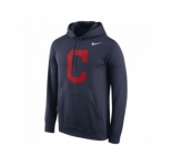 Cleveland Indians Nike Logo Performance Pullover Navy MLB Hoodie