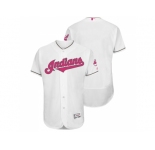 Cleveland Indians White Home 2016 Mother's Day Flex Base Jersey