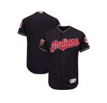 Men Cleveland Indians Customized Majestic Navy 2018 Spring Training Flex Base Team Jersey