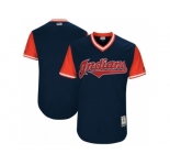 Men's 2017 Little League World Series Cleveland Indians Navy Jersey