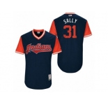 Men's 2017 Little League World Series Indians Danny Salazar #31 Sally Navy Jerse