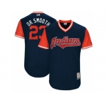 Men's 2017 Little League World Series Indians Michael Brantley #23 Dr. Smooth Navy Jersey