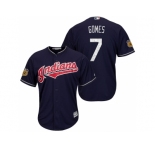 Men's Cleveland Indians #7 Yan Gomes 2017 Spring Training Cool Base Stitched MLB Jersey