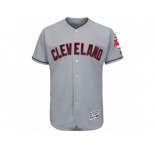 Men's Cleveland Indians Majestic Blank Gray Flexbase Authentic Collection Team Jersey