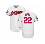 Men's Majestic Cleveland Indians #22 Jason Kipnis White 2016 World Series Bound Flexbase Authentic Collection MLB Jersey