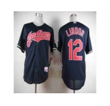 mlb jerseys cleveland indians #12 lindor blue