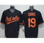 Baltimore Orioles #19 Chris Davis Black New Cool Base Stitched Baseball Jersey