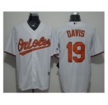 Baltimore Orioles #19 Chris Davis White New Cool Base Stitched Baseball Jersey
