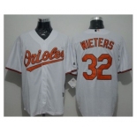 Baltimore Orioles #32 Matt Wieters White New Cool Base Stitched Baseball Jersey