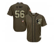 Baltimore Orioles #56 Darren O'Day Green Salute to Service Stitched Baseball Jersey