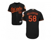 Baltimore Orioles #58 Jeremy Hellickson Black Flexbase Authentic Collection MLB Jersey