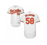 Baltimore Orioles #58 Jeremy Hellickson White Flexbase Authentic Collection MLB Jersey
