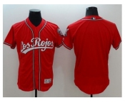 Baltimore Orioles Blank Red Flexbase Authentic Collection Los Rojos Stitched Baseball Jersey