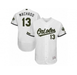 Men 2017 Memorial Day Baltimore Orioles #13 Manny Machado Flex Base Jersey