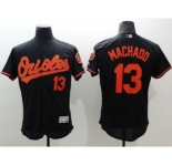 Men Baltimore Orioles #13 Manny Machado Majestic black Flexbase Authentic Collection Player Jersey
