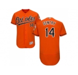 Men Baltimore Orioles #14 Craig Gentry Orange Flexbase Authentic Collection Stitched MLB Jersey