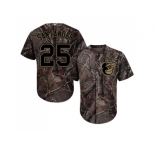 Men Baltimore Orioles #25 Anthony Santander Camo Realtree Collection Cool Base Stitched MLB Jersey