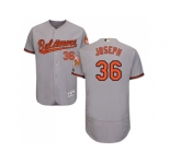 Men Baltimore Orioles #36 Caleb Joseph Grey Flexbase Authentic Collection Stitched MLB Jersey