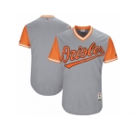 Men's 2017 Little League World Series Baltimore Orioles Gray Jersey