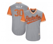 Men's 2017 Little League World Series Orioles Chris Tillman #30 Tilly Gray Jersey