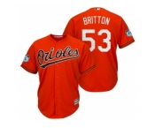Men's Baltimore Orioles #53 Zach Britton 2017 Spring Training Cool Base Stitched MLB Jersey