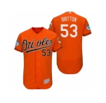 Men's Baltimore Orioles #53 Zach Britton 2017 Spring Training Flex Base Authentic Collection Stitched Baseball Jersey