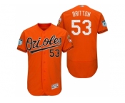 Men's Baltimore Orioles #53 Zach Britton 2017 Spring Training Flex Base Authentic Collection Stitched Baseball Jersey