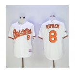 Men's Baltimore Orioles #8 Cal Ripken Majestic White Authentic Jersey