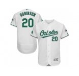 Men's Majestic Baltimore Orioles #20 Frank Robinson White Celtic Flexbase Authentic Collection MLB Jersey