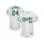 Men's Majestic Baltimore Orioles #24 Pedro Alvarez White Celtic Flexbase Authentic Collection MLB Jersey